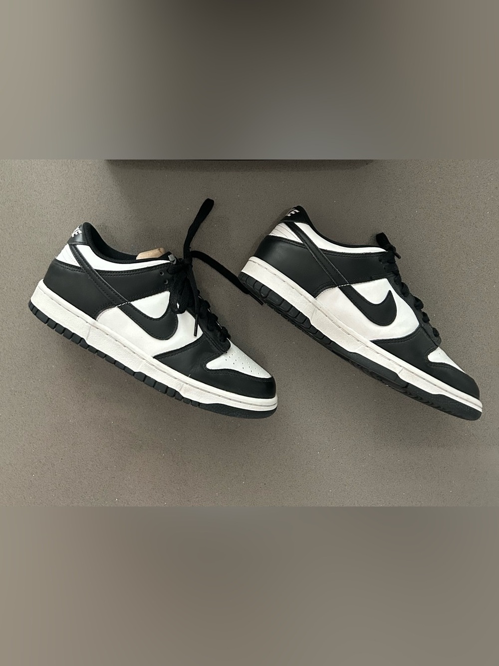 Nike Dunk Low Panda Black White Sneakers Size 7Y